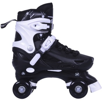 ΑΘΛΟΠΑΙΔΙΑ 10306 αυξομειούμενα πατίνια/roller skates 2 σε 1 - μαύρο χρώμα μαύρο, μέγεθος 35-38 002.10306/INLR/M/35 9985777013327