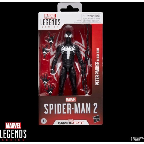 Hasbro Spiderman Spider-Man Legends Series Gamerverse Peter Parker Black Suit Φιγούρα Δράσης G0826 / G0834 5010996300492