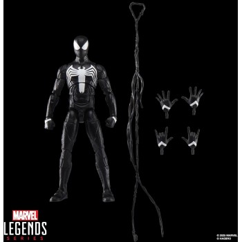 Hasbro Spiderman Spider-Man Legends Series Gamerverse Peter Parker Black Suit Action Figure G0826 / G0834 5010996300492