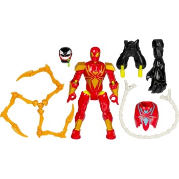 Hasbro Spiderman Spider-Man Mixmashers Iron Spider Custom Mix-And-Match Deluxe Action Figur F9206 / F9217 5010996247698