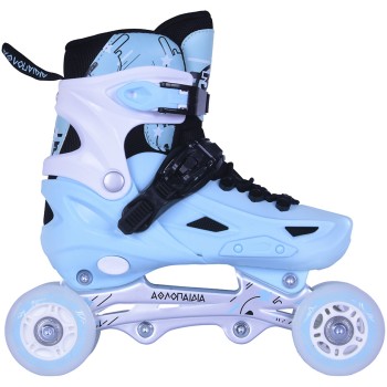 ΑΘΛΟΠΑΙΔΙΑ 3k αυξομειούμενα πατίνια/roller skates/παγοπέδιλα 3 σε 1 - μέντα χρώμα μέντα, μέγεθος 35-38 002.10306/RIS/MN/35 99857
