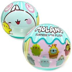 PMI Ltd Molang Plush 8cm. In a Surprise Ball - 6 Drawings (17921042) 17921042 5056474210426