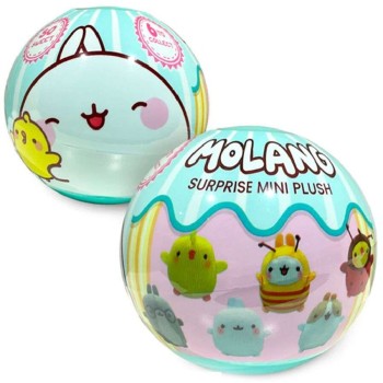 PMI Ltd Molang Plush 8cm. In a Surprise Ball - 6 Drawings (17921042) 17921042 5056474210426