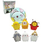 PMI Ltd Molang Plush 8cm. In a Surprise Ball - 6 Drawings (17921042) 17921042 5056474210426