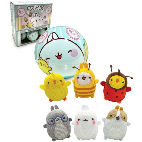 PMI Ltd Molang Plush 8cm. In a Surprise Ball - 6 Drawings (17921042) 17921042 5056474210426