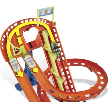 Mattel Hot Wheels City Roller Coaster Rally Track Set, With 5 Cars HJV69 194735095414