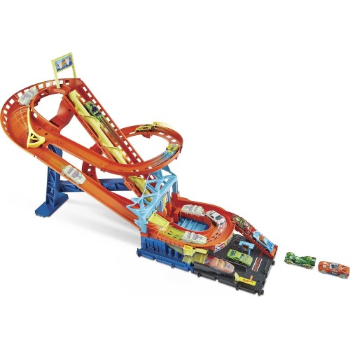 Mattel Hot Wheels Hw City - Πίστα Ράλι Τρενάκι Λούνα Παρκ City Όχημα Παιχνίδι HJV69 194735095414