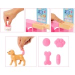 Mattel Barbie Fast Cast Veterinarian Clinic Playset With Pink Colored Hair Fashion Doll, Vet Furniture & 10+ Accessories JFX93 1