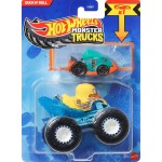 Mattel Hot Wheels Monster Truck & Car, 1:64 Scale Die-Cast Truck & Car (2 Vehicles) Duck And Roll GRH81 / JCG36 194735270231