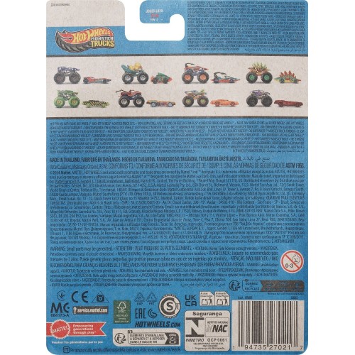 Mattel Hot Wheels Monster Truck & Car, 1:64 Scale Die-Cast Truck & Car (2 Vehicles) Ramblin Wrecker GRH81 / JCG35 194735270217