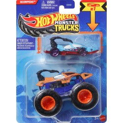 Mattel Hot Wheels Monster Truck & Car, 1:64 Scale Die-Cast Truck & Car (2 Vehicles) Scorpedo GRH81 / JCG39 194735270200