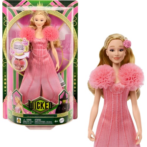 Mattel Wicked Singing Glinda Fashion Doll, Posable With Removable Movie Fashions & Accessories JLG49 194735363452