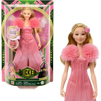 Mattel Wicked Singing Glinda Fashion Doll, Posable With Removable Movie Fashions & Accessories JLG49 194735363452