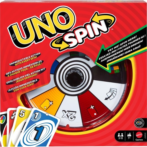 Mattel Uno Spin Επιτραπέζιο Παιχνίδι Καρτών  JGR00 194735320271