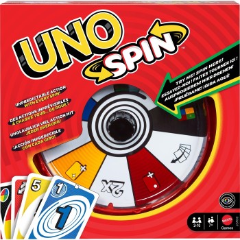 Mattel Uno Spin Επιτραπέζιο Παιχνίδι Καρτών  JGR00 194735320271