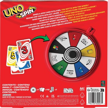 Mattel Uno Spin Επιτραπέζιο Παιχνίδι Καρτών  JGR00 194735320271