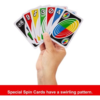 Mattel Uno Spin Επιτραπέζιο Παιχνίδι Καρτών  JGR00 194735320271