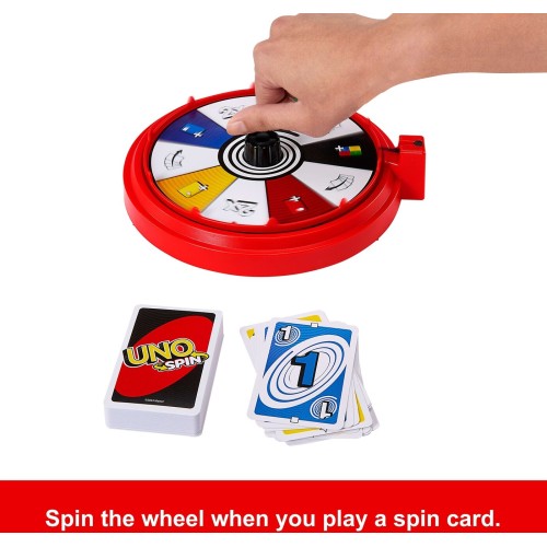Mattel Uno Spin Επιτραπέζιο Παιχνίδι Καρτών  JGR00 194735320271