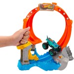 Mattel Hot Wheels Monster Trucks - Πίστα Λουπ Με Καρχαρια Monster Trucks Όχημα Παιχνίδι JFR08 194735303731