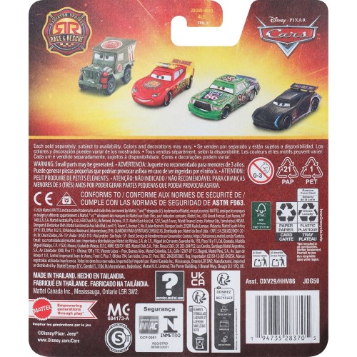 Mattel Disney Cars Disney Pixar Cars Disney And Pixar Cars 1:55 Scale Die-Cast Vehicles Red Όχημα Παιχνίδι DXV29 / JDG50 1947352
