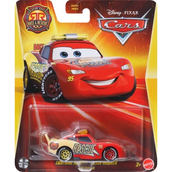 Mattel Disney Cars Disney Pixar Cars Disney And Pixar Cars 1:55 Scale Die-Cast Vehicles Race & Rescue Lightning Mcqueen Όχημα Πα