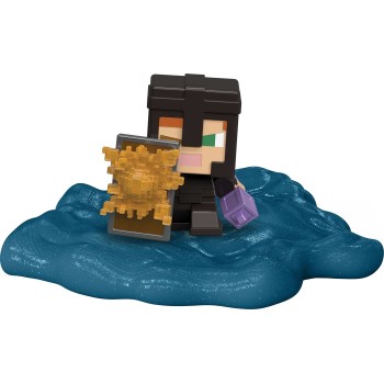 Mattel Minecraft Mini Mode Potion Brewing Slimy Brew Yellow Action Figures With Color Reveal (Characters May Vary) HTK99 / JCD12