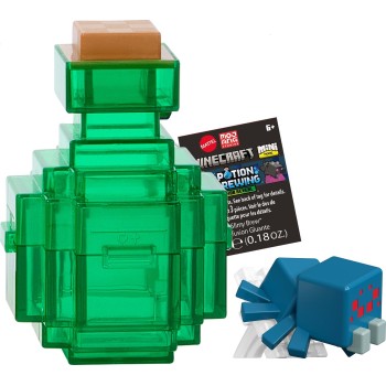 Mattel Minecraft Mini Mode Potion Brewing Slimy Brew Green Action Figures With Color Reveal (Characters May Vary) HTK99 / JCD08 