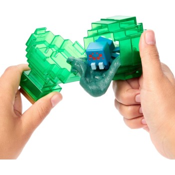 Mattel Minecraft Mini Mode Potion Brewing Slimy Brew Green Action Figures With Color Reveal (Characters May Vary) HTK99 / JCD08 