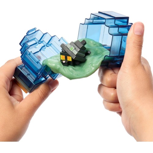 Mattel Minecraft Mini Mode Potion Brewing Slimy Brew Blue Action Figures With Color Reveal (Characters May Vary) HTK99 / JCD07 1