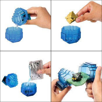Mattel Minecraft Mini Mode Potion Brewing Slimy Brew Blue Action Figures With Color Reveal (Characters May Vary) HTK99 / JCD07 1