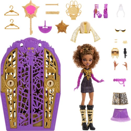 Mattel Monster High Skulltimate Secrets Hauntlywood Mysteries Doll, Clawdeen Wolf With 19+ Surprises JBG80 194735259847