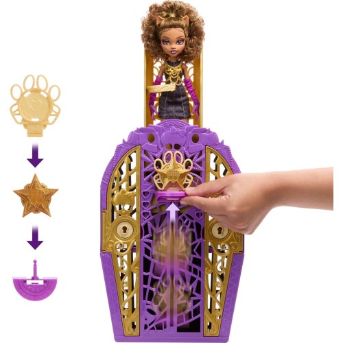 Mattel Monster High Skulltimate Secrets Hauntlywood Mysteries Doll, Clawdeen Wolf With 19+ Surprises JBG80 194735259847