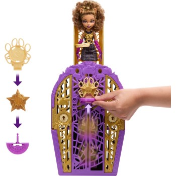 Mattel Monster High Skulltimate Secrets Hauntlywood Mysteries Doll, Clawdeen Wolf With 19+ Surprises JBG80 194735259847