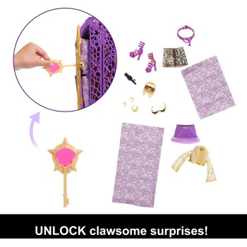 Mattel Monster High Skulltimate Secrets Hauntlywood Mysteries Doll, Clawdeen Wolf With 19+ Surprises JBG80 194735259847