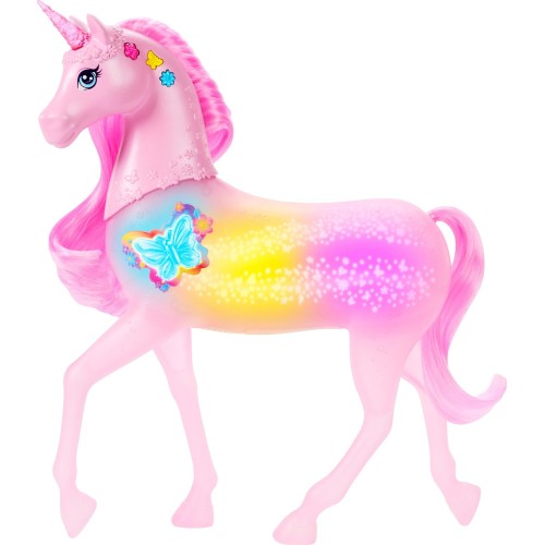 Mattel Barbie Sparkle Lights Toy Unicorn With 20 Interactive Combos of Lights, Sounds & Music JCP78 194735274727