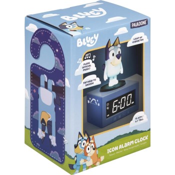 Bluey Paladone Alarm Clock, Blue, Small 105031 5056577751444