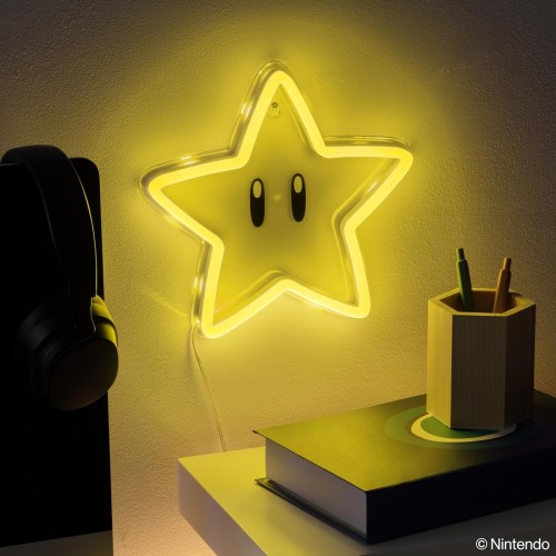 Paladone: Super Mario - Super Star Wall Mountable LED Neon Light (PP14711NNVN) 104532 5056577757736