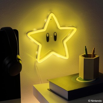 Paladone Super Mario - Super Star Wall Mountable Led Neon Light (Pp14711nnvn) 104532 5056577757736