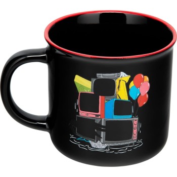 paladone pennywise tv screen heat  mug, 350ml officially licensed it the mo 104521 5056577756272