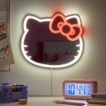 Paladone Hello Kitty Wall Mountable Led Neon Mirror Παιδικό Φωτιστικό (Pp14620hkvn) 104466 5056577755992