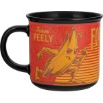 paladone fortnite peely and fishstick heat  mug 350ml, officially licensed  104460 5056577756647