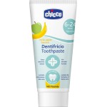 Chicco οδοντόκρεμα μήλο-μπανάνα 50ml χωρίς φθόριο για 6-24 μηνών L80-12101-00 8058664175567