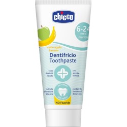 Chicco οδοντόκρεμα μήλο-μπανάνα 50ml χωρίς φθόριο για 6-24 μηνών L80-12101-00 8058664175567