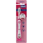 Chicco οδοντόβουρτσα hippo για 3-6 ετών L80-12083-00 8058664174720