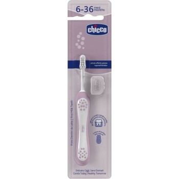 Chicco οδοντόβουρτσα ροζ-λιλά για 6-36 μηνών L80-12081-00 8058664174683