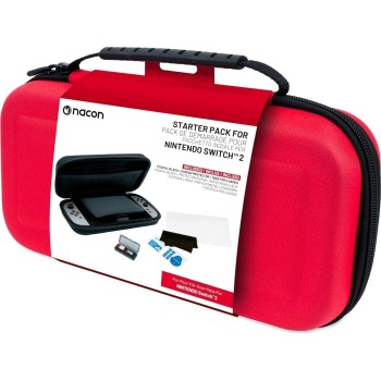 nacon 3-pack for switch 2 | 1 hard case | 1 screen protector | game storage box r  3665962028331
