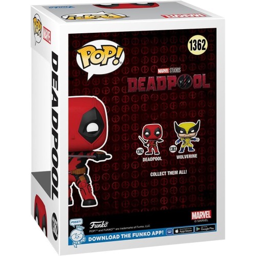 Funko Marvel Avengers Pop! Marvel: Deadpool And Wolverine - Deadpool N.1362 Bobble-Head 092467 889698797665