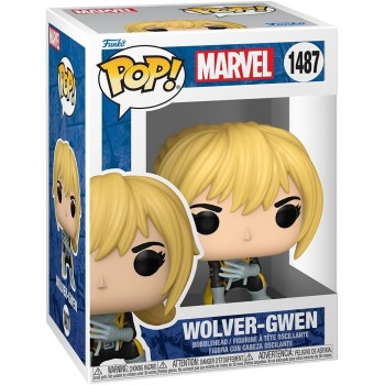 Marvel Avengers Funko Pop! Marvel: Spider-Gwen: Gwenverse - Wolver Gwen N.1487 Bobble-Head 101430 889698837255