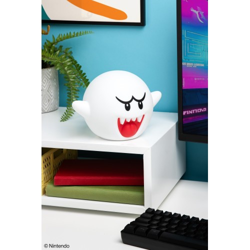 Paladone squishyglo: super mario - boo silicone light rechargeable (pp13137nn) 104507 5056577733525
