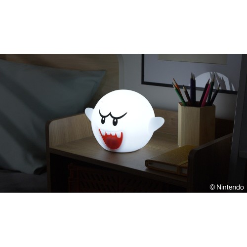 Paladone squishyglo: super mario - boo silicone light rechargeable (pp13137nn) 104507 5056577733525
